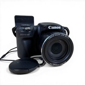 Canon PowerShot SX510 HS 12.1MP Digital Camera Bundle Black w/ Charger + Battery